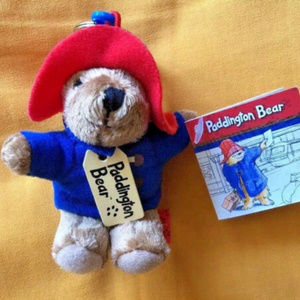 PADDINGTON BEAR SOFT Stuffed TOY KEYRING  Chain UK